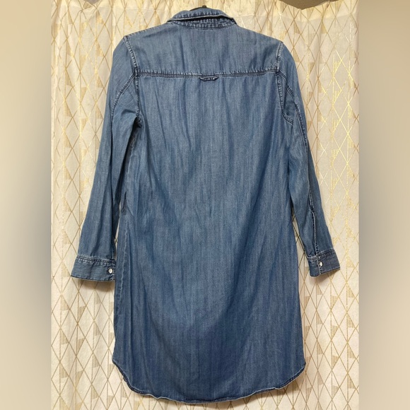 GAP Blue Denim Midi Dress - Picture 3 of 4